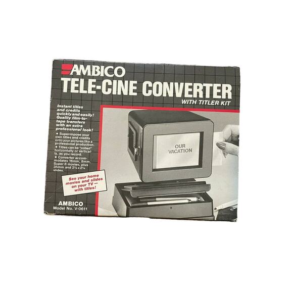 Ambico Tele-Cine Converter with titler - Picture 1 of 7